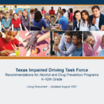 cover page of the latest texas impaired driving task force reference book
